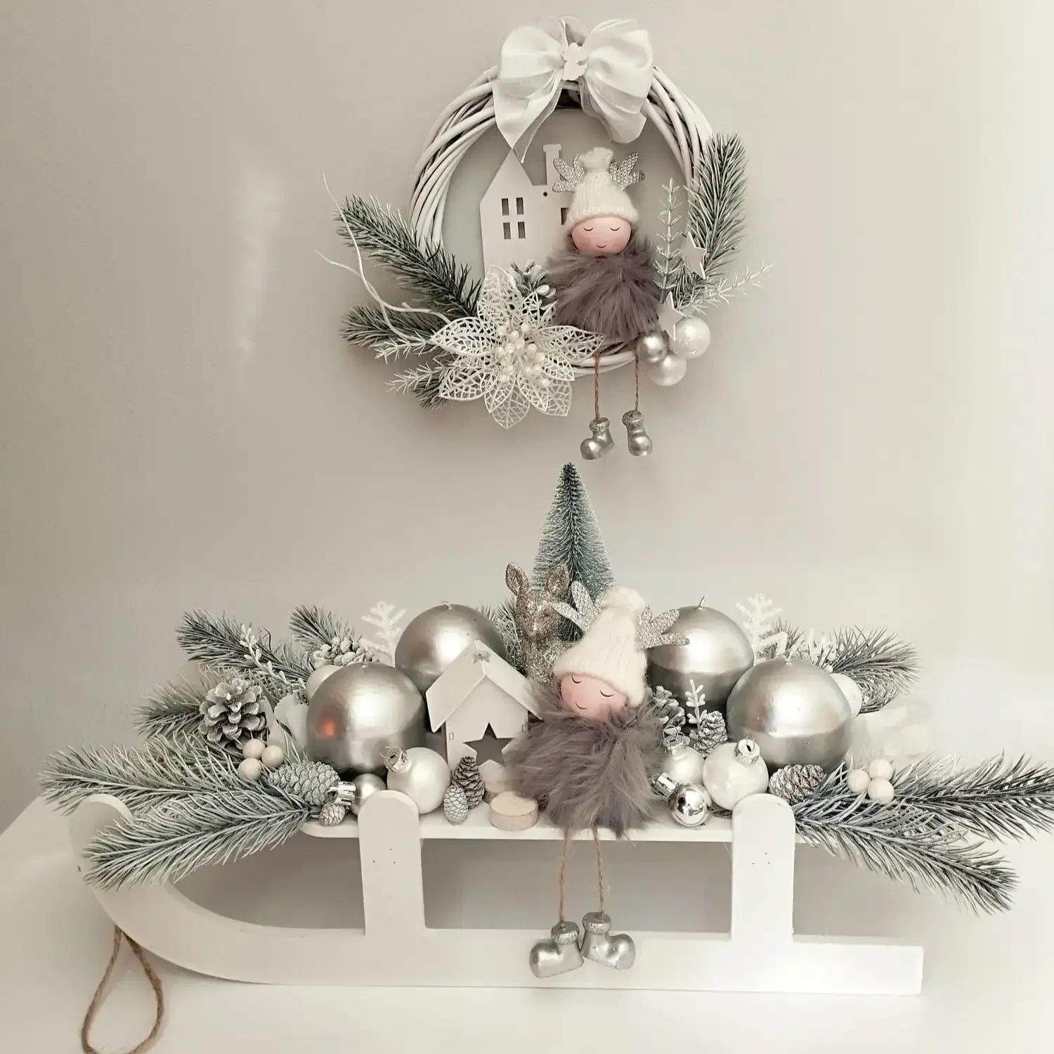 ADVENTSKI VIJENCI SET SREBRNI